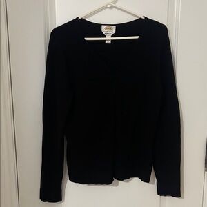 Talbots Black Cardigan Sweater